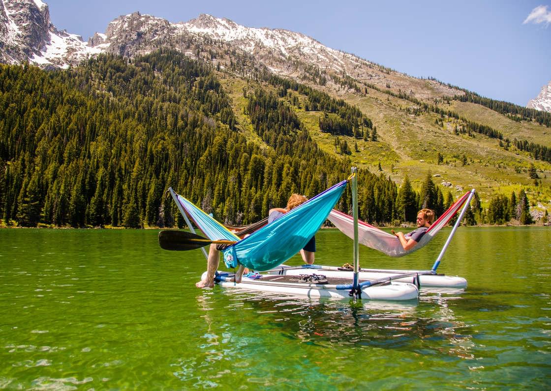 good vibes floating hammock